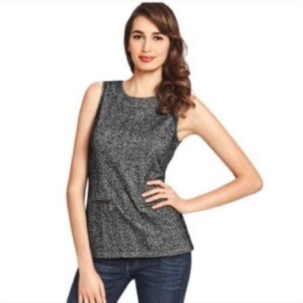 CAbi Cece Shell Herringbone Top